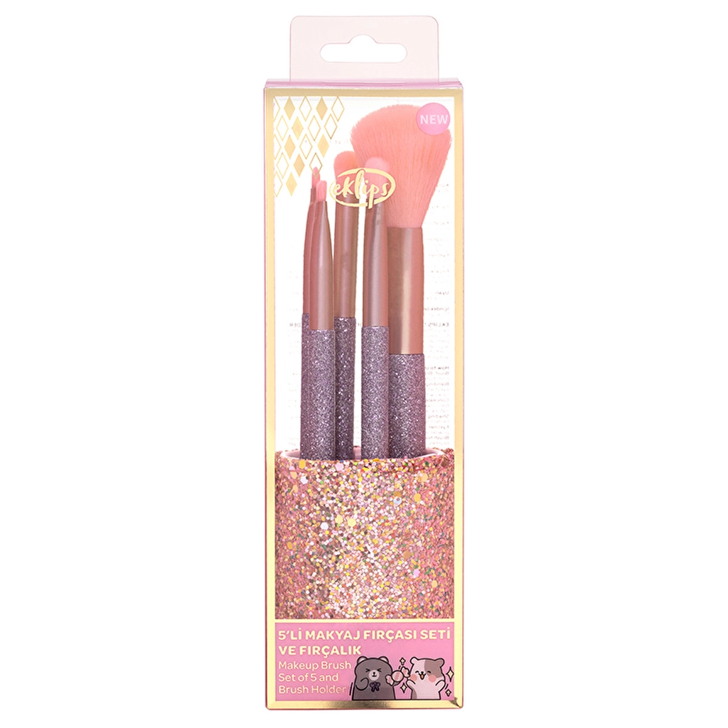 Eklips Character 5pcs Makeup Brush Set (Couch)