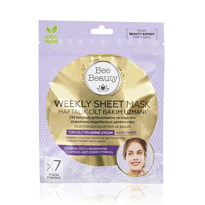 Paper Face Mask with Bee Beauty 7