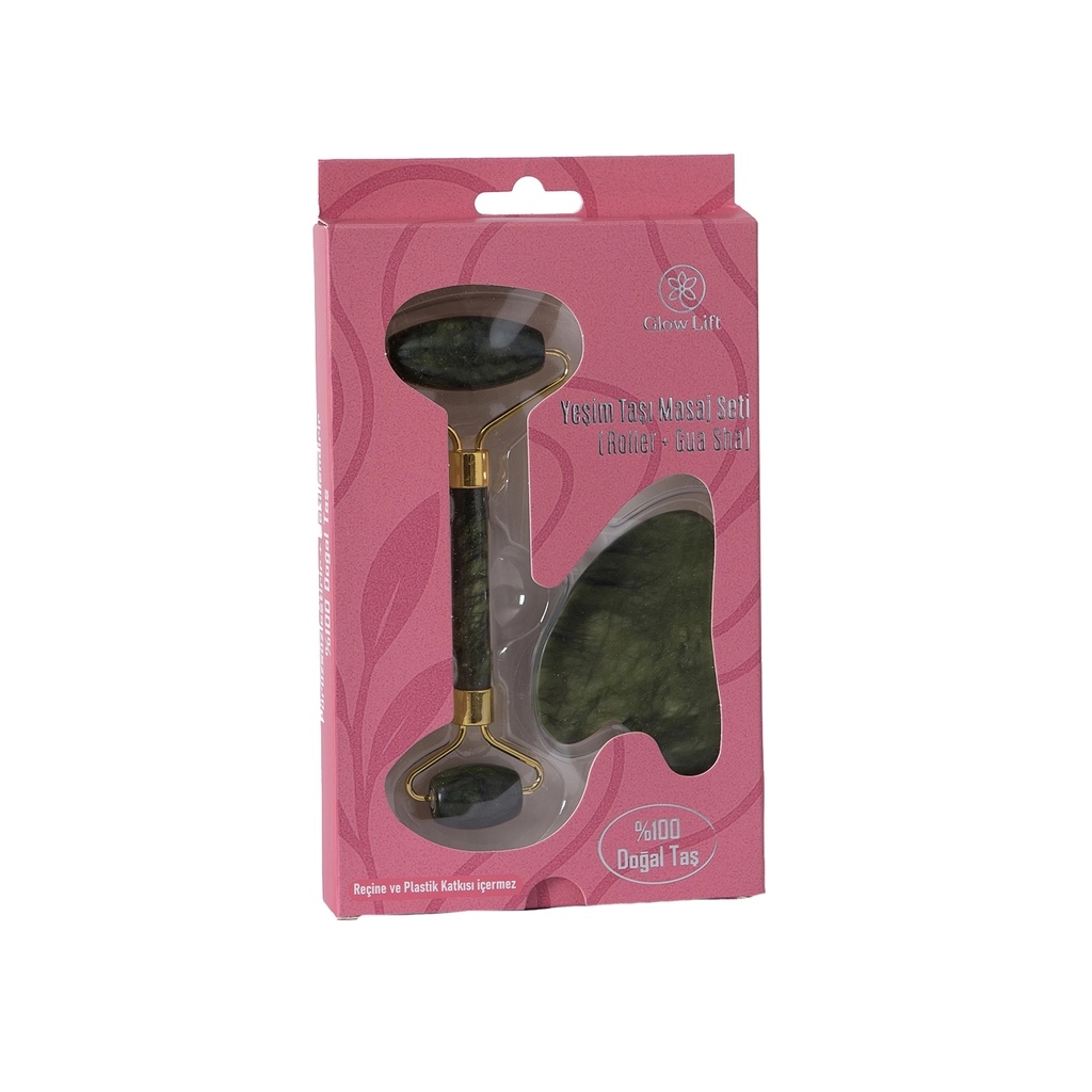 Glow Lift Jade Stone Massager Set