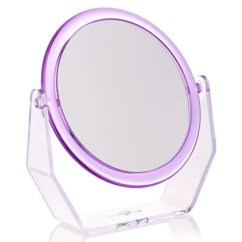 Double Side Table Mirror With Eklips Beşgen Foot