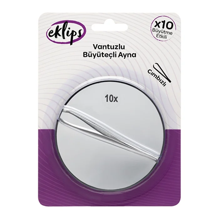 Eklips Mirror and Tweezer Set with Suction Cup