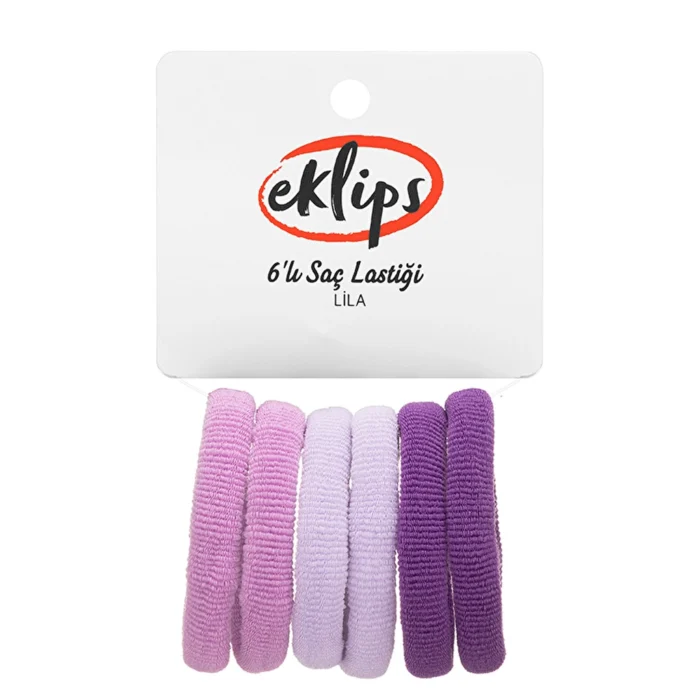 Elips 6 Piece Hair Tyre Lila