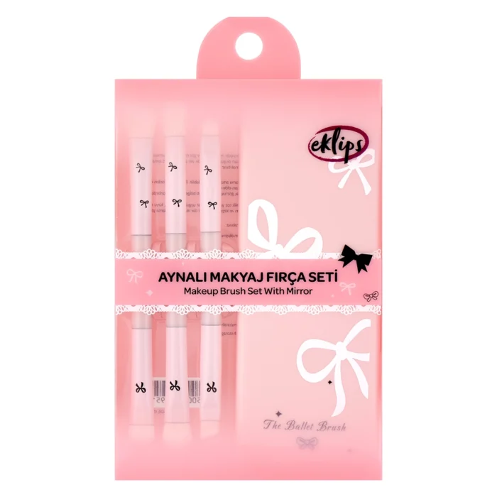 Eklips Mirror & Makeup Brush Set