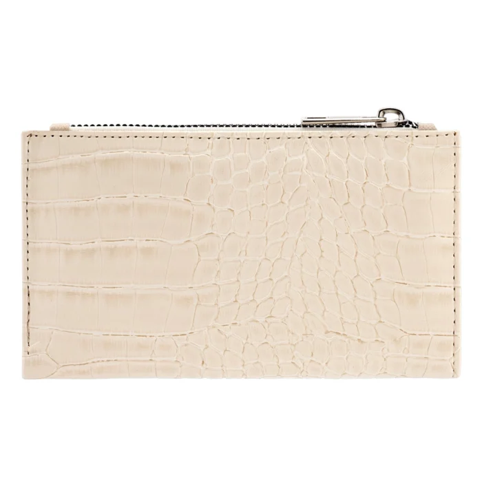 Croco Cream Wallet