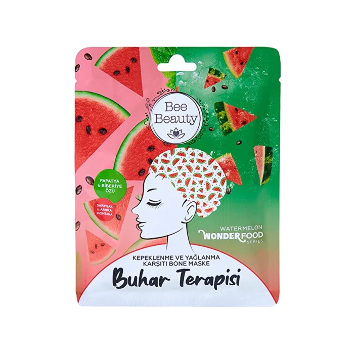 Bee Beauty Wonder Food Watermelon Steam Therapy Dandruffing and Lubricating Bone Mask