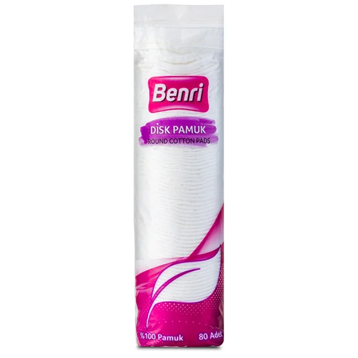 Benri Disc Makeup Cleaning Cotton 80 Pcs
